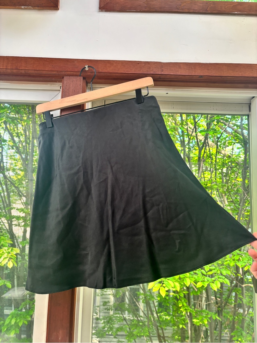 Quince Black A-Line Skirt